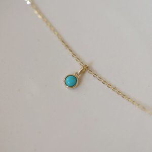 14k Gold H-Letter Halo Necklace, Gold Chain, Sparkle Chain Necklace Gift For Her